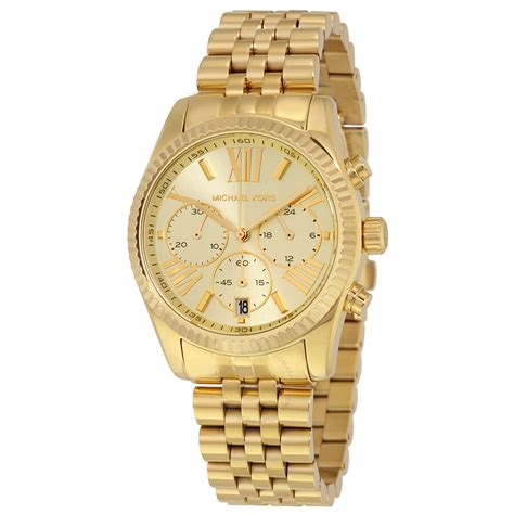 michael kors champagne gold watch|Michael Kors lexington.